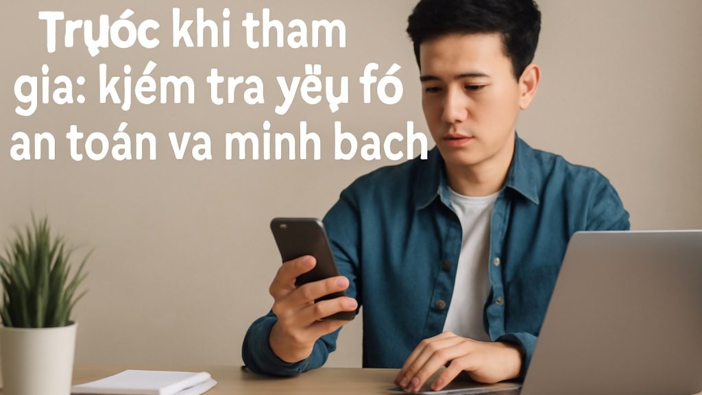 1) Trước khi tham gia: kiểm tra yếu tố an toàn và minh bạch Minh họa: 1) Trước khi tham gia: kiểm tra yếu tố an toàn và minh bạch