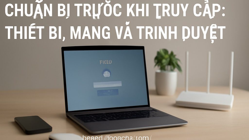 Chuẩn bị trước khi truy cập: thiết bị, mạng và trình duyệt Minh họa: Chuẩn bị trước khi truy cập: thiết bị, mạng và trình duyệt