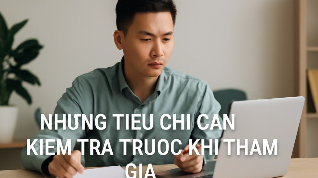 Minh họa: Những tiêu chí cần kiểm tra trước khi tham gia