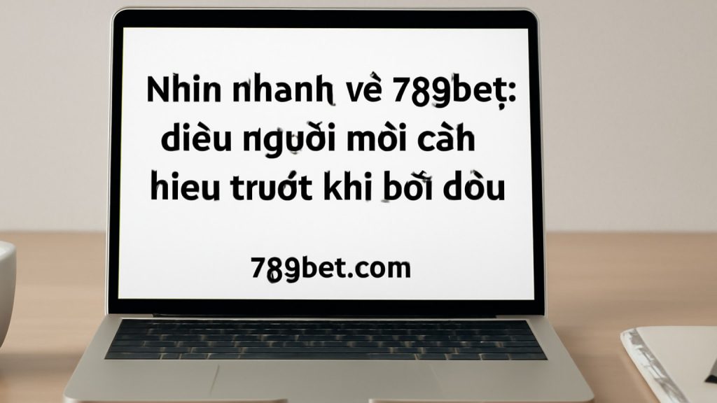 Nhìn nhanh về 789bet: điều người mới cần hiểu trước khi bắt đầu Minh họa: Nhìn nhanh về 789bet: điều người mới cần hiểu trước khi bắt đầu